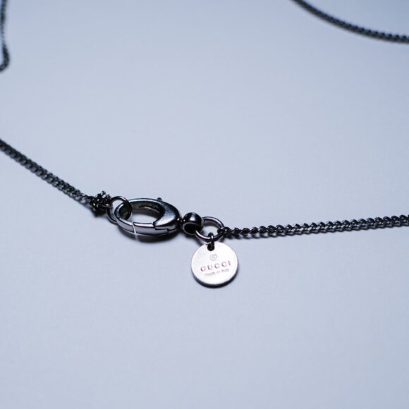 Gucci Blue Stone Cross Necklace - Picture 3 of 5